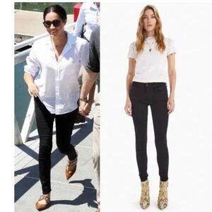 MOTHER HIGH WAISTED LOOKER NOT GUILTY Classic Black Women Skinny Jeans. Size 26